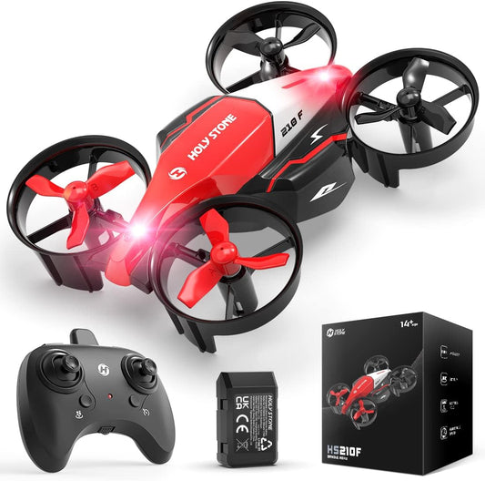 Holy Stone Mini Drone for Kids, HS210F 2 In 1 Small Indoor RC Quadcopter Helicopter Plane with Modular Battery, Land and Fly Mode, Auto Hovering, 3D Flip, Headless Mode, Toy Gift for Boys and Girls
