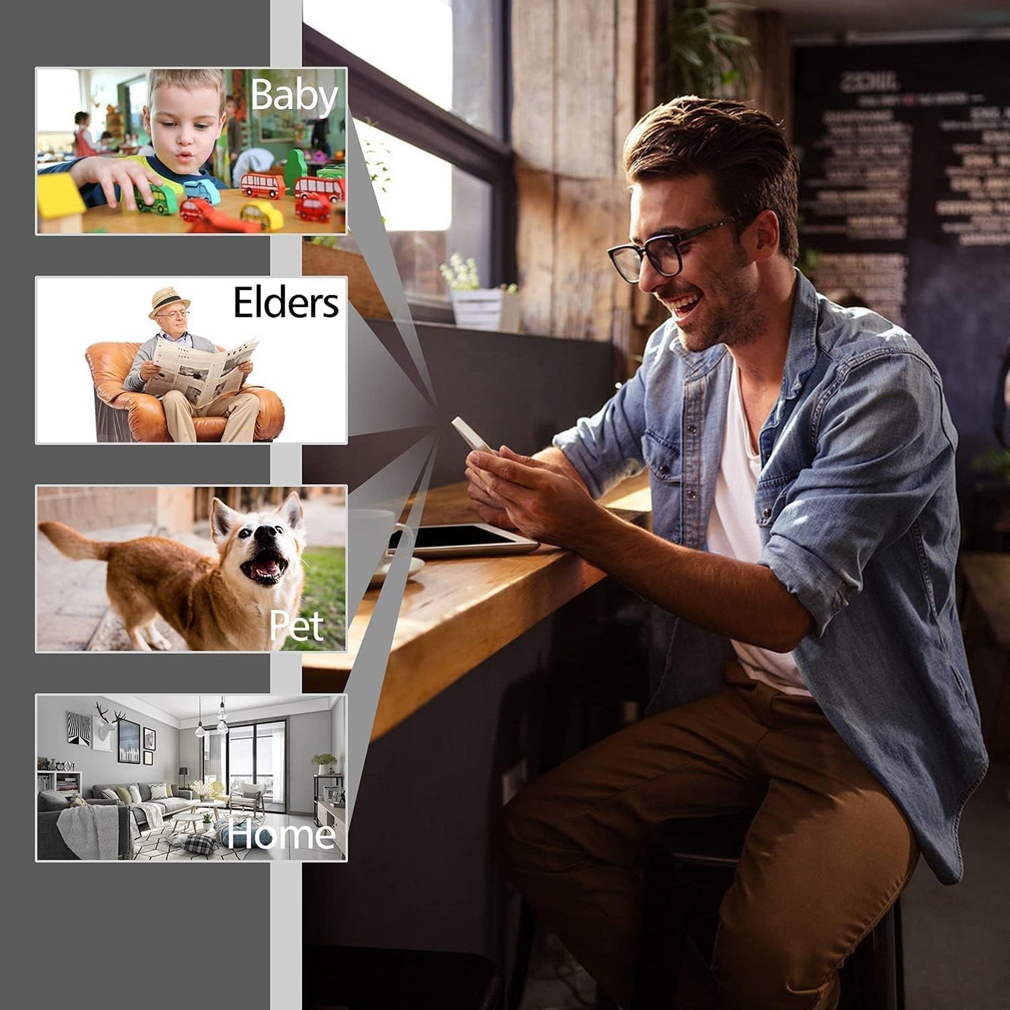 Small Wireless WiFi Camera Hidden Spy Security Cameras,Mini Nanny Cam Smart Home, Pet Dog Baby Camera Indoor Outdoor 1080P Remote Portable, Phone APP Room Camera