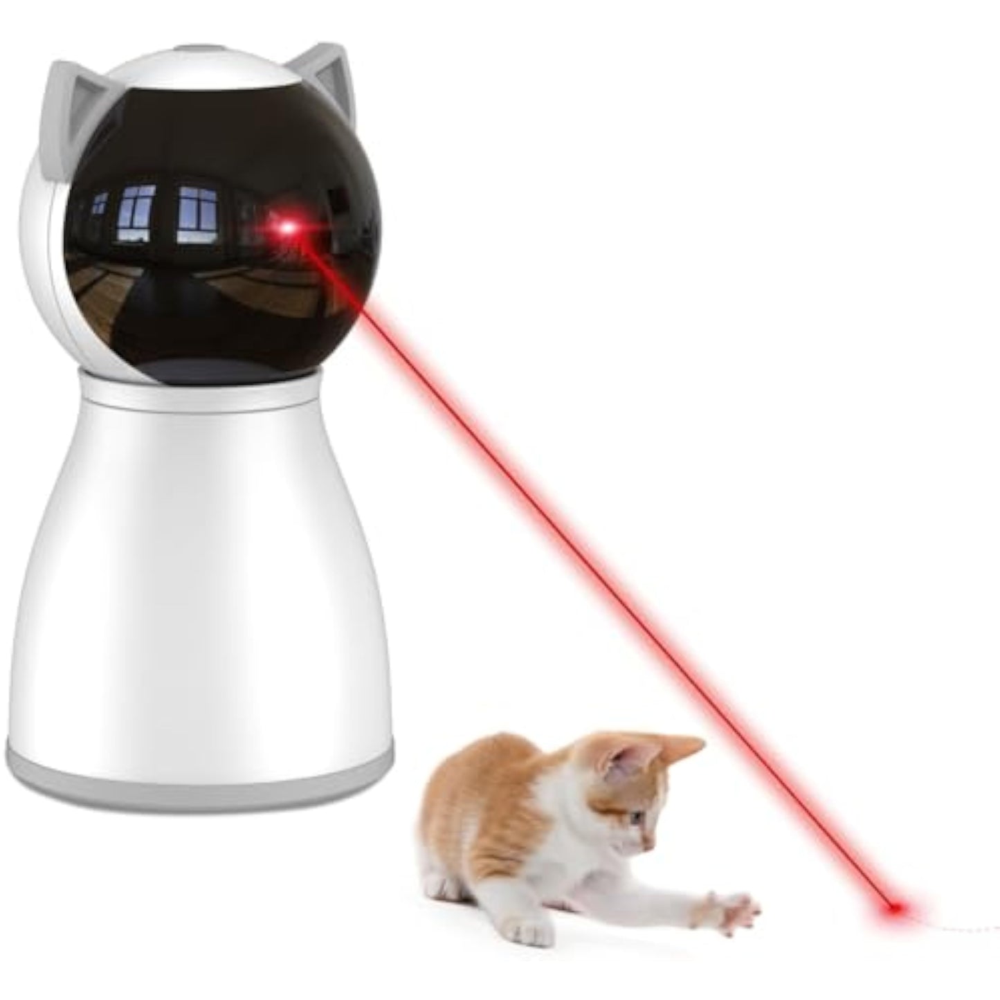 YVE LIFE Cat Toys Laser for Indoor Cats,The 4th Generation Real Random Trajectory Motion Activated Rechargeable Automatic Cat Laser Toy,Interactive Cat Toys for Bored Indoor Cats/Kittens - New