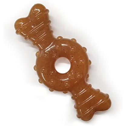 Nylabone Ring Bone Chew Toy for Puppies, Puppy Teething Toys, Puppy Enrichment Toys, Chicken Flavor, X-Small Dogs - Up to 15 lbs, 1 Count - New