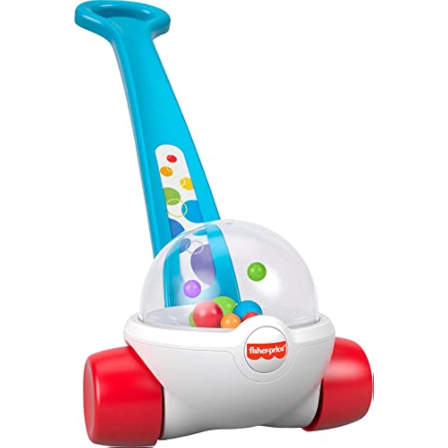 Fisher-Price Baby & Toddler Toy Corn Popper Blue Push-Along with Ball-Popping Action for Infants Ages 1+ Years, 2-Piece Assembly - New