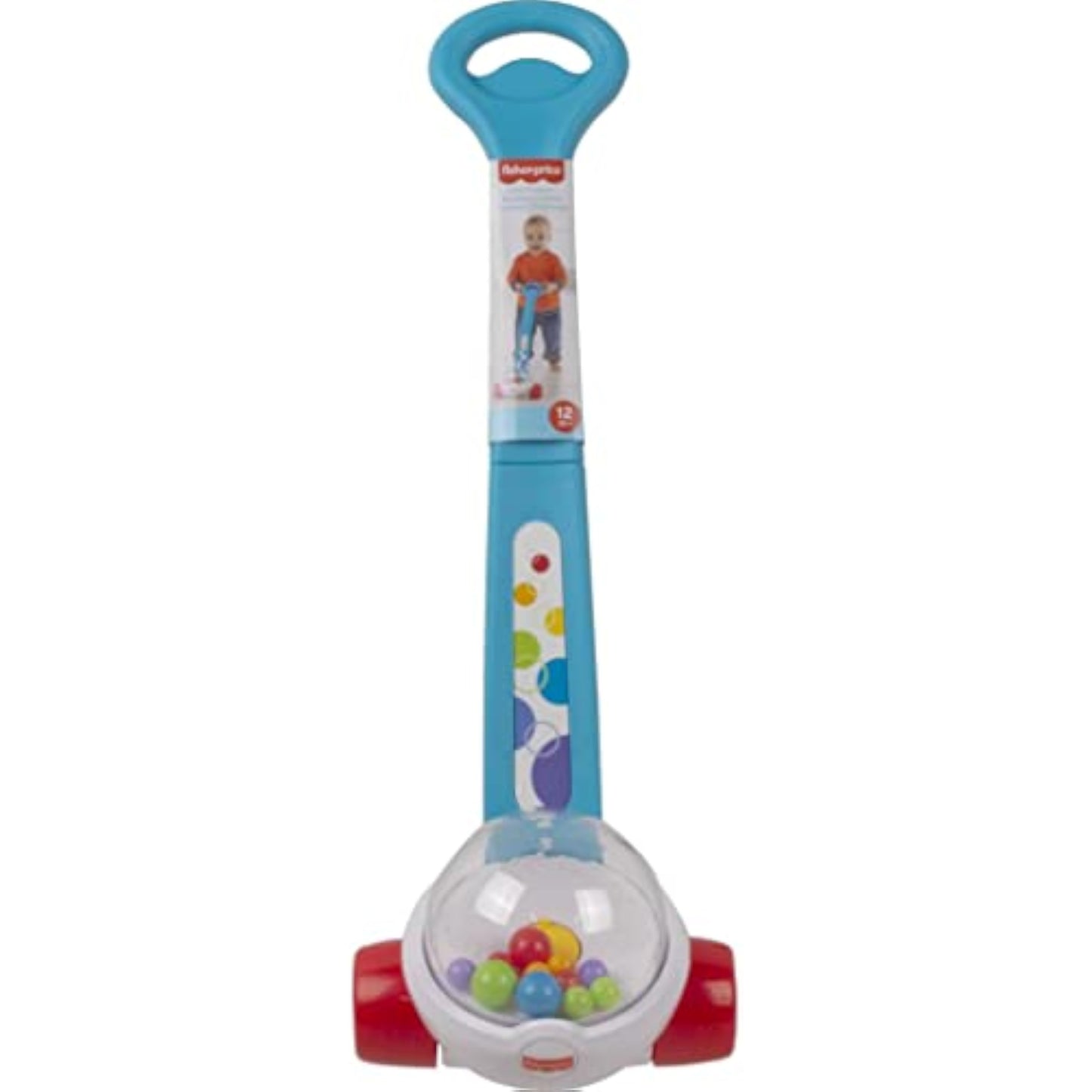 Fisher-Price Baby & Toddler Toy Corn Popper Blue Push-Along with Ball-Popping Action for Infants Ages 1+ Years, 2-Piece Assembly - New
