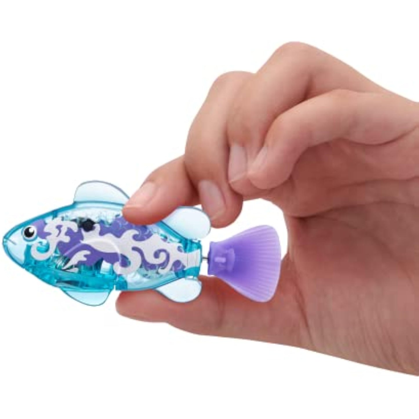 Robo Alive Robo Fish Robotic Swimming Fish (Teal + Orange) by ZURU Water Activated, Changes Color, Comes with Batteries, Amazon Exclusive (2 Pack) Series 3 - New