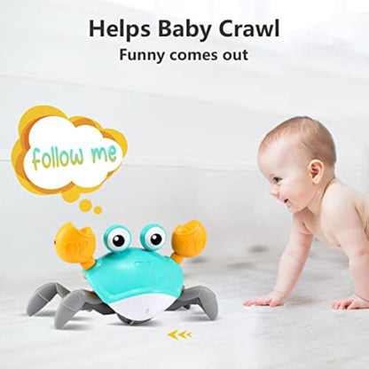 Crawling Crab Baby Toys 6–12 Months, Tummy Time Toys for Babies with Music and Lights, Interactive Infant toy for Crawling, Walking and Early Development, 1st Birthday Gift for Toddlers 1–3 - New