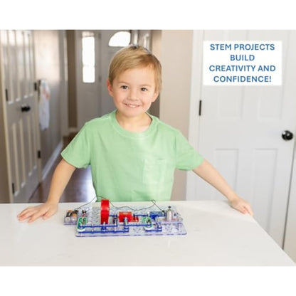 Snap Circuits Jr. SC-100 Electronics Exploration Kit, Over 100 Projects, Full Color Project Manual, 28 Parts, STEM Educational Toy for Kids 8 + - New