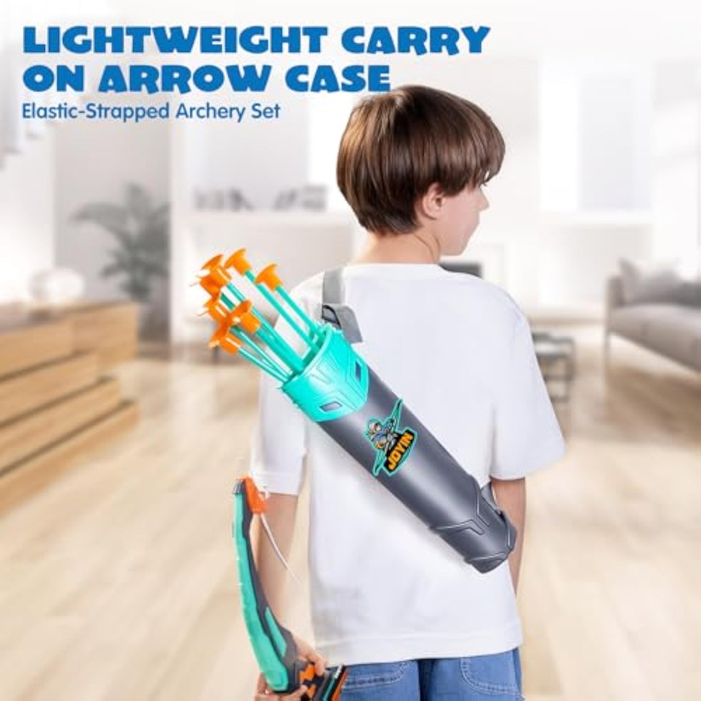 JOYIN Kids Bow and Arrow Set, LED Light Up Archery Toy Set with 9 Suction Cup Arrows, Target & Arrow Case, Indoor and Outdoor Hunting Play Gift Toys for Kids, Boys & Girls Ages 6-12 - New