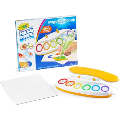 Crayola Color Wonder Magic Light Brush, Mess Free Painting Station for Kids, Gift for Kids, Learning Toddler Activity Toy, Ages 3+ - New