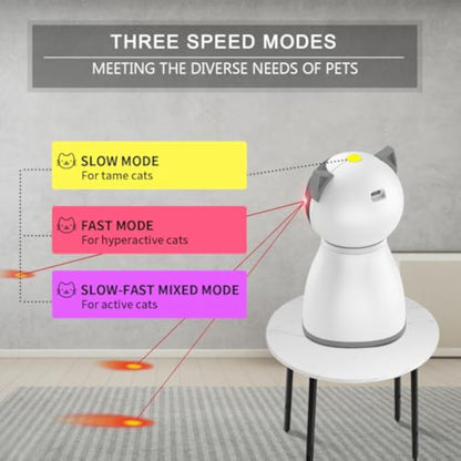 YVE LIFE Cat Toys Laser for Indoor Cats,The 4th Generation Real Random Trajectory Motion Activated Rechargeable Automatic Cat Laser Toy,Interactive Cat Toys for Bored Indoor Cats/Kittens - New