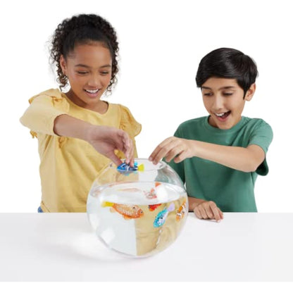 Robo Alive Robo Fish Robotic Swimming Fish (Teal + Orange) by ZURU Water Activated, Changes Color, Comes with Batteries, Amazon Exclusive (2 Pack) Series 3 - New