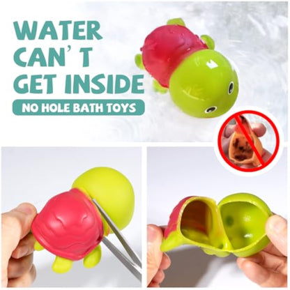 Hely Cancy Infant Bath Toys for 18 Months - No Hole Animal Bathtub Toys, Baby Bath Tub Toys - New