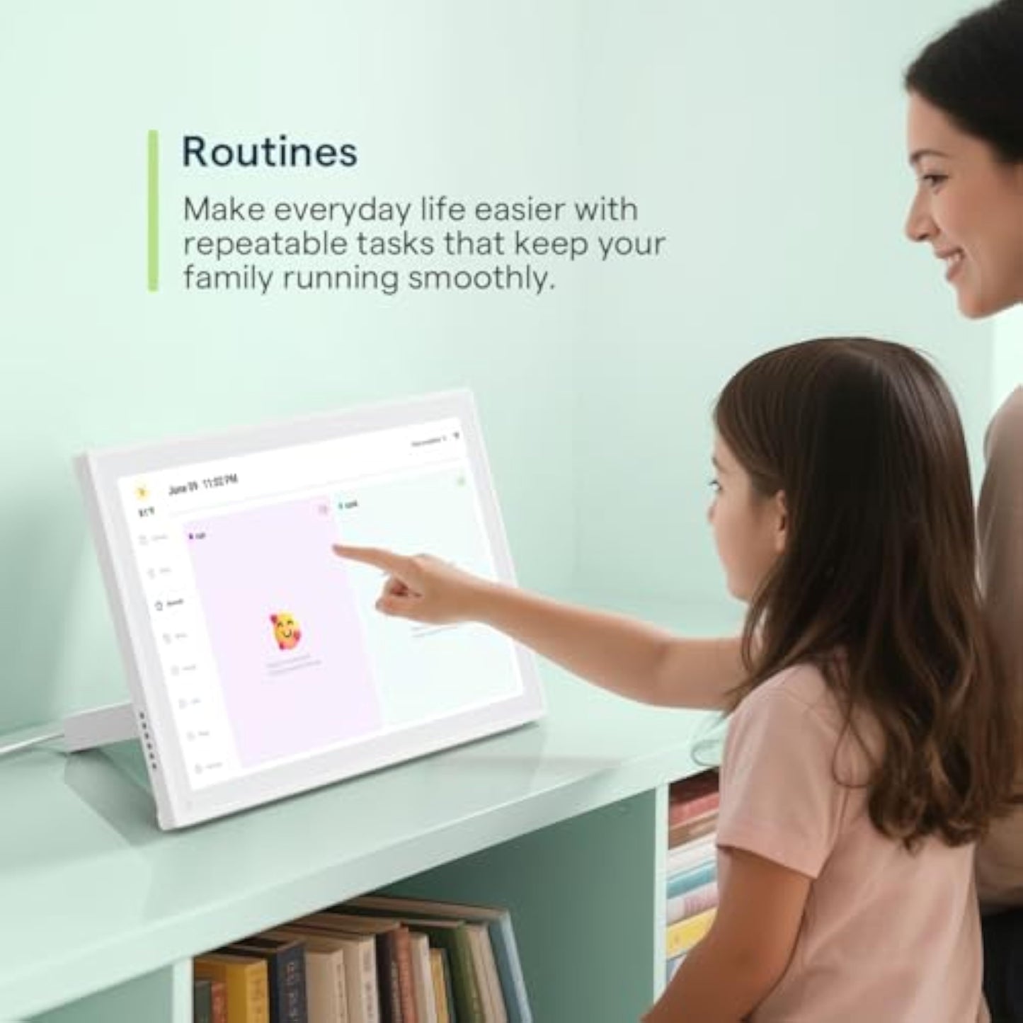 Digital Calendar, 10.1inch Smart WiFi Electronic Calendar&Chore Chart, IPS Touch Screen HD Display for Family Schedules, Share Moments Instantly from Anywhere - New