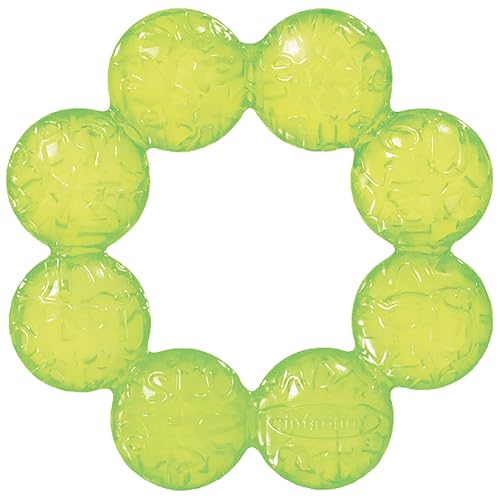 Infantino Water Teethers – Sensory Exploration, Teething, Cooling & Massaging Relief for Sore Gums, Lime & Blue, 3-Pack - New