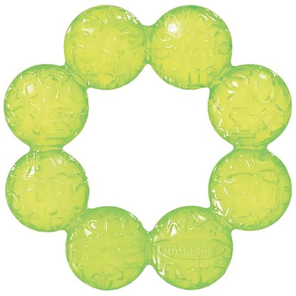 Infantino Water Teethers – Sensory Exploration, Teething, Cooling & Massaging Relief for Sore Gums, Lime & Blue, 3-Pack - New