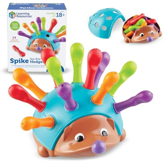 Learning Resources Spike The Fine Motor Hedgehog - Toddler Montessori Toys, Stacking Shape, Gifts For Boys And Girls, Sorting And Matching Skill Activities, Educational Games, Kindergarten - New
