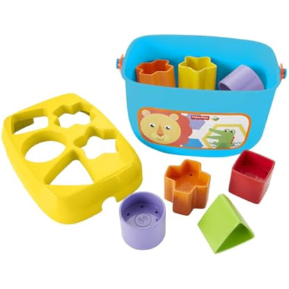 Fisher-Price Stacking Toy Baby's First Blocks Set of 10 Shapes for Sorting Play for Infants Ages 6+ Months - New