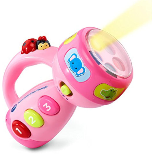 VTech Spin and Learn Color Flashlight, Pink - New