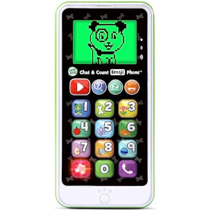 LeapFrog Chat and Count Emoji Phone, Green - New