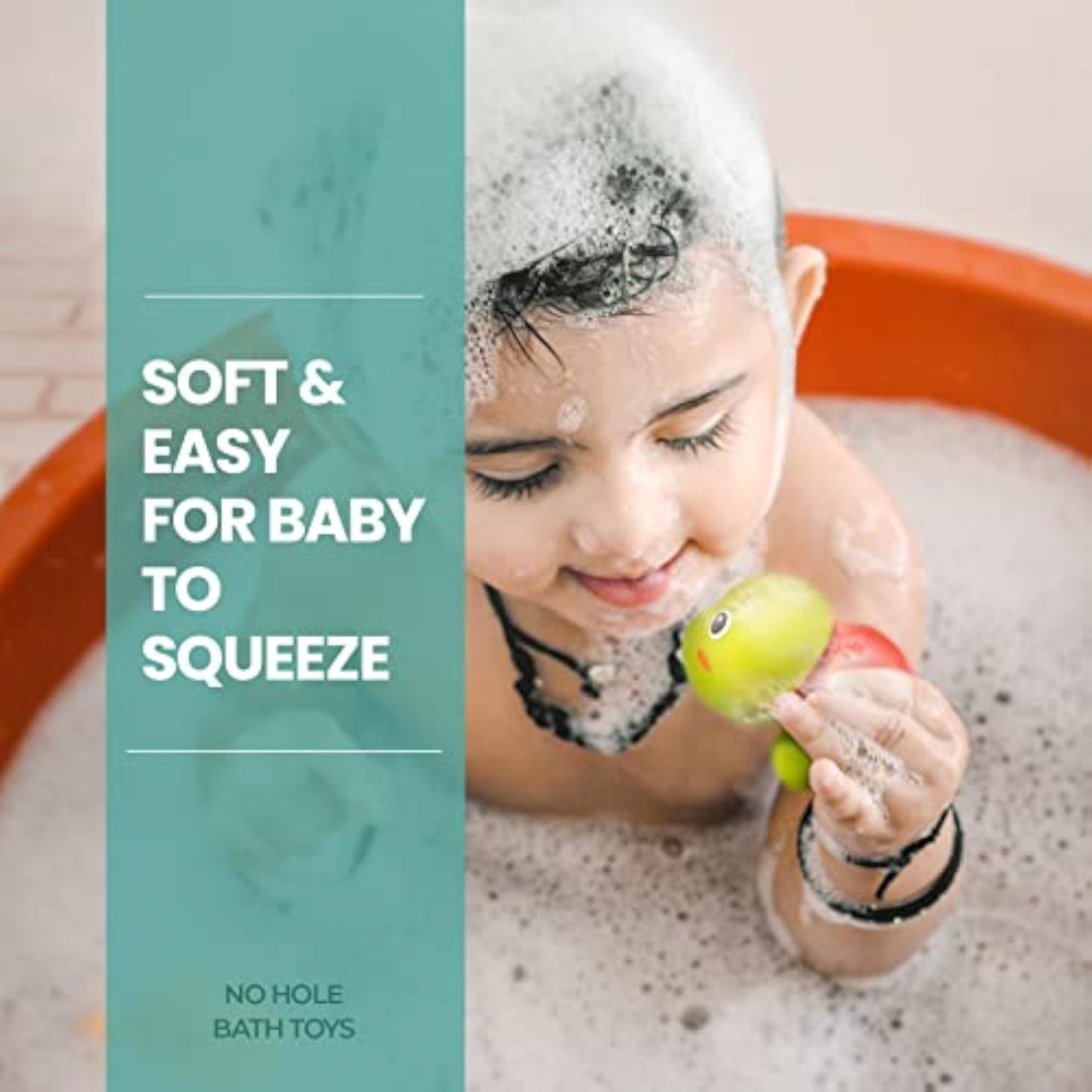 Hely Cancy Infant Bath Toys for 18 Months - No Hole Animal Bathtub Toys, Baby Bath Tub Toys - New