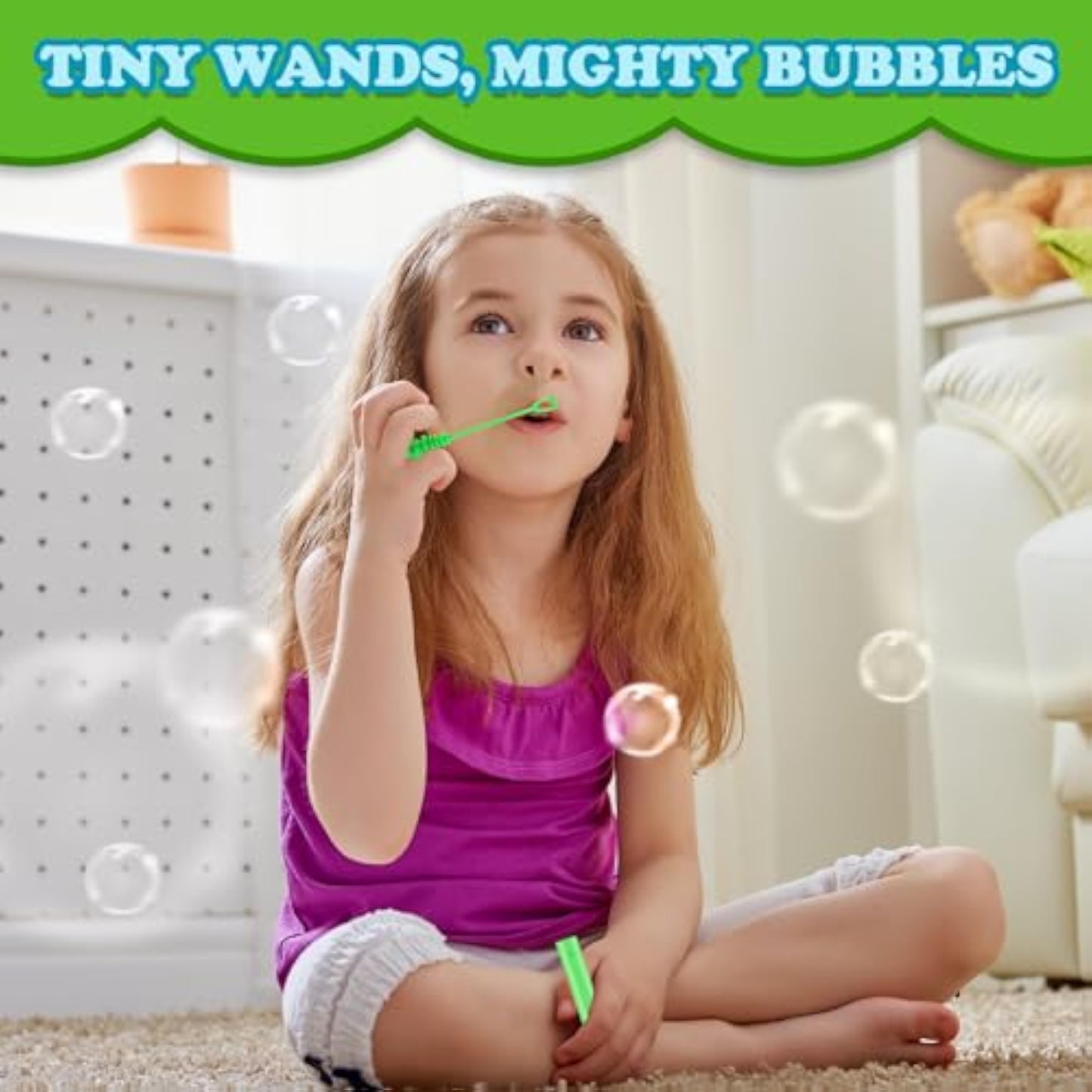 Party Goodie Bag Stuffer Fillers for Kids, 32 Pack Mini Bubble Wand Toys Gifts for Toddler, Small Birthday Summer Beach Pool Camping Party Favor Supplies,4th of July Classroom School Stuff Treat Prize - New
