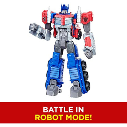 Transformers Toys Heroic Optimus Prime Action Figure - Timeless Large-Scale Figure, Changes into Toy Truck - Toys for Kids 6 and Up, 11-inch (Amazon Exclusive) - New