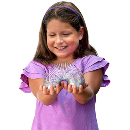 The Original Slinky Walking Spring Toy, 2.75-inch Diameter Metal Slinky, Fidget Toys - New