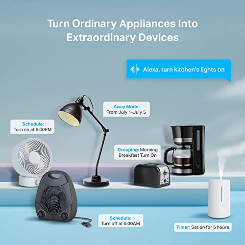 Kasa Smart Plug Ultra Mini 15A, Smart Home Wi-Fi Outlet Works with Alexa, Google Home & IFTTT, No Hub Required, UL Certified, 2.4G WiFi Only, 2 Count (Pack of 1)(EP10P2) , White - New