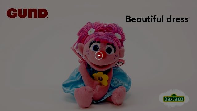 GUND Sesame Street Official Abby Cadabby Muppet Plush, Premium Plush Toy for Ages 1 & Up, Pink/Blue, 11” - New