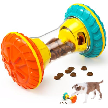BoYoYo Interactive Dog Toys, Dog Puzzle Toys for Smart, Dog Enrichment Toy to Keep Them Busy, Treat Dispensing Toy Slow Puzzles Feeder, Yellow - New