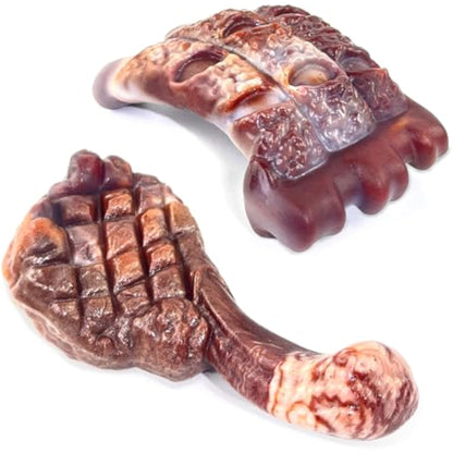Fuufome Dog Chew Toys for Aggressive Chewers：2 Pack Indestructible Dog Toy for Large Breed- Tough Nylon Teething Bone Toy to Keep Them Busy - New