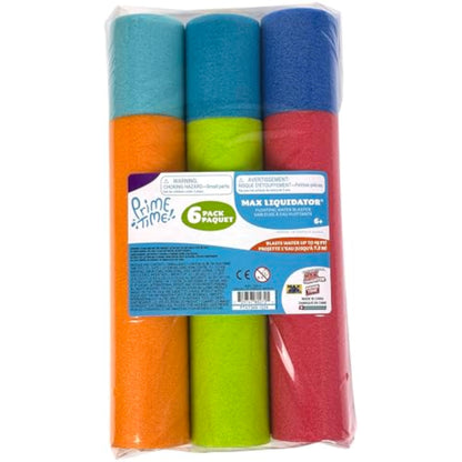 Max Liquidator 6-Pack Water Blaster Set, Multicolor - New