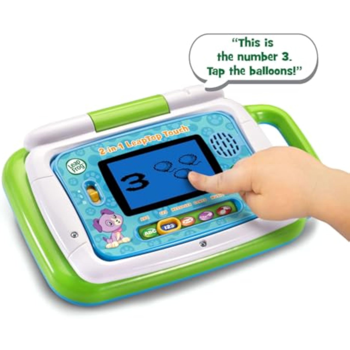 LeapFrog 2-in-1 LeapTop Touch, Green - New