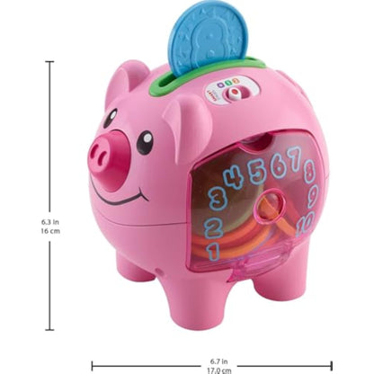 Fisher-Price Baby & Toddler Toy Laugh & Learn Smart Stages Piggy Bank with Educational Songs & Phrases for Infants Ages 6+ Months (Amazon Exclusive) - New