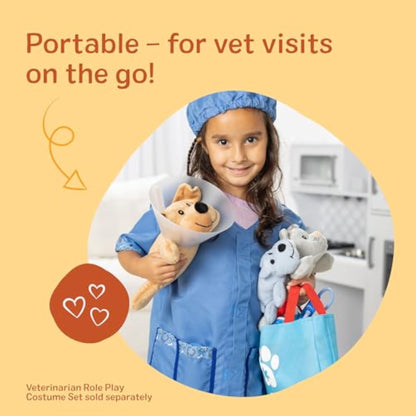 Melissa & Doug Examine and Treat Pet Vet Play Set, 24-Piece Animal Doctor Playset with Dog & Cat Plushies, Pet Doctor Kit & Accessories, Preschool Toys for Girls & Boys Ages 3+ - New