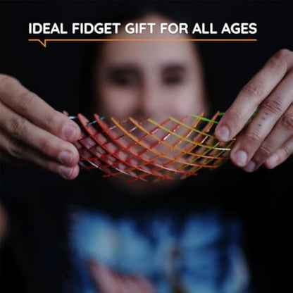 Morf Fidget Worm Toy - Flexible 3D Sensory Slug Figgy Toy for Kids, Teens, and Adults – Stretchy, Quiet, Stress and Anxiety Relief, Focus - For Play, School, Work Gifts, Great For Classroom and Office - New