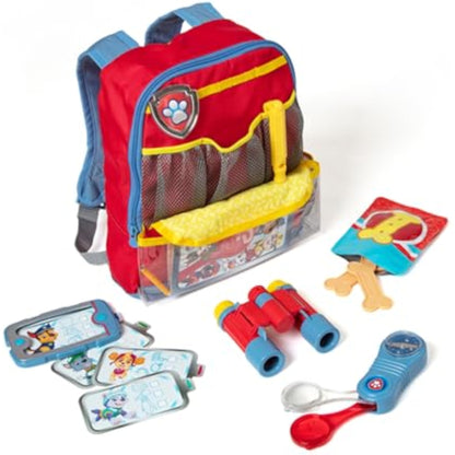 Melissa & Doug PAW Patrol Pup Pack Backpack, Adventure-Ready PAW Patrol Toys for Kids with Whistle, Binoculars, & Mission Cards, Preschool Toys for Girls & Boys Ages 3+ - New