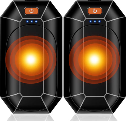 Nicelemon Electric Hand Warmers Rechargeable - 2 Pack Reusable Pocket Warmer, Portable Heater Outdoor for Camping, Hunting, Golf, for Men Women