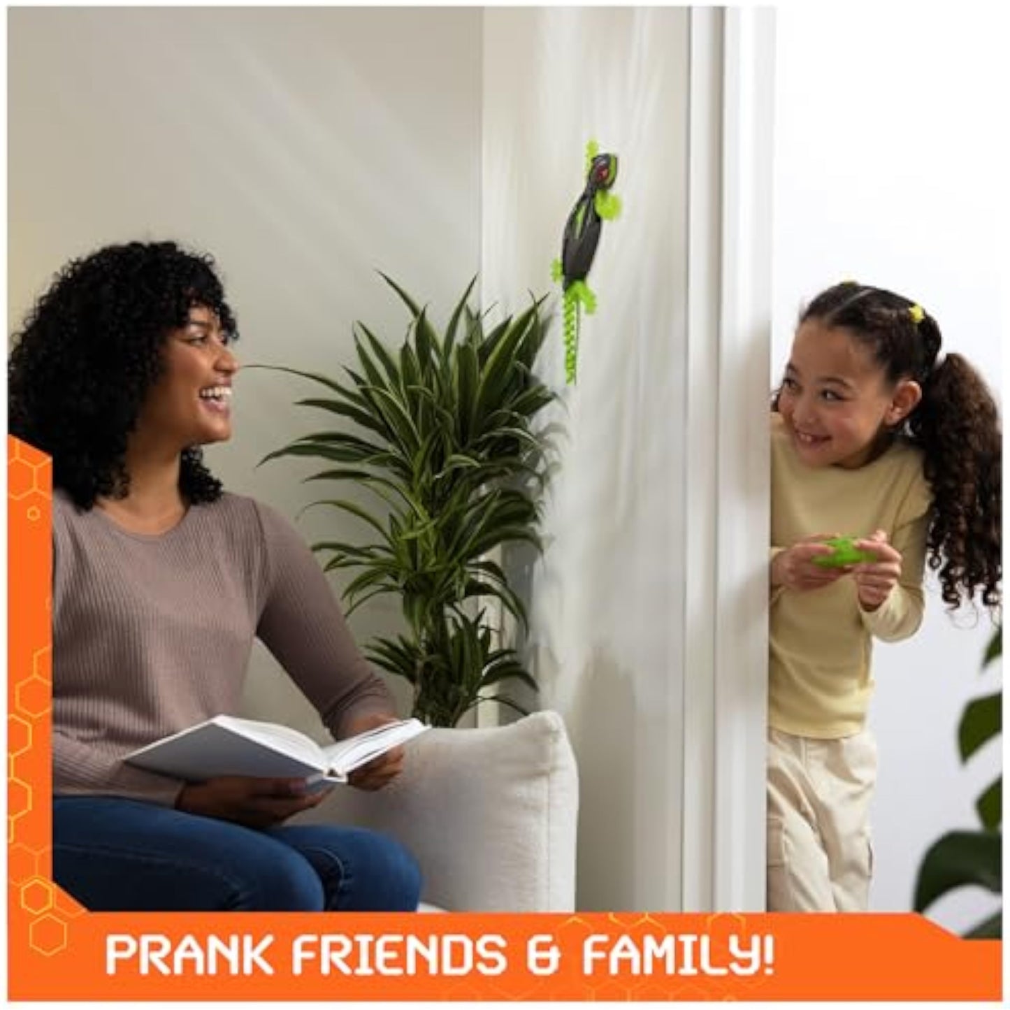 HEX BOTS Crawler Gecko with Official Wall Climber Technology, Rechargeable Remote Control Robot Kids Toy, Prank Toy for Boys & Girls Ages 4+ - New