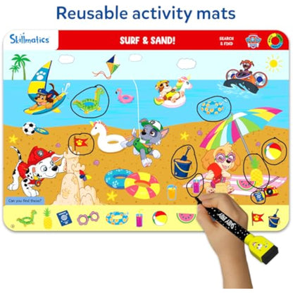 Skillmatics Search and Find PAW Patrol Educational Game - Reusable Preschool Learning Activities, Perfect for Toddlers & Kids Who Love Toys, Art & Crafts, Gifts for Boys & Girls Ages 3, 4, 5, 6 - New
