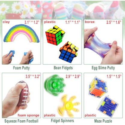 Fidget Toy Set, 35 Pcs Sensory Toy for ADD, OCD, Autistic Children, Adults, Anxiety Autism to Stress Relief and Anti Anxiety with Motion Timer, Perfect for Classroom Reward with Gift Box - New