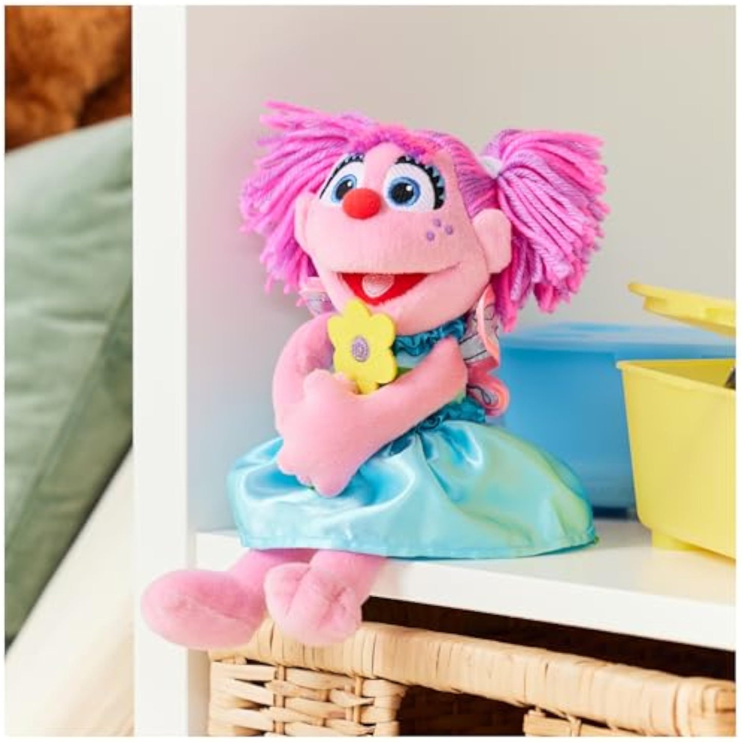 GUND Sesame Street Official Abby Cadabby Muppet Plush, Premium Plush Toy for Ages 1 & Up, Pink/Blue, 11” - New