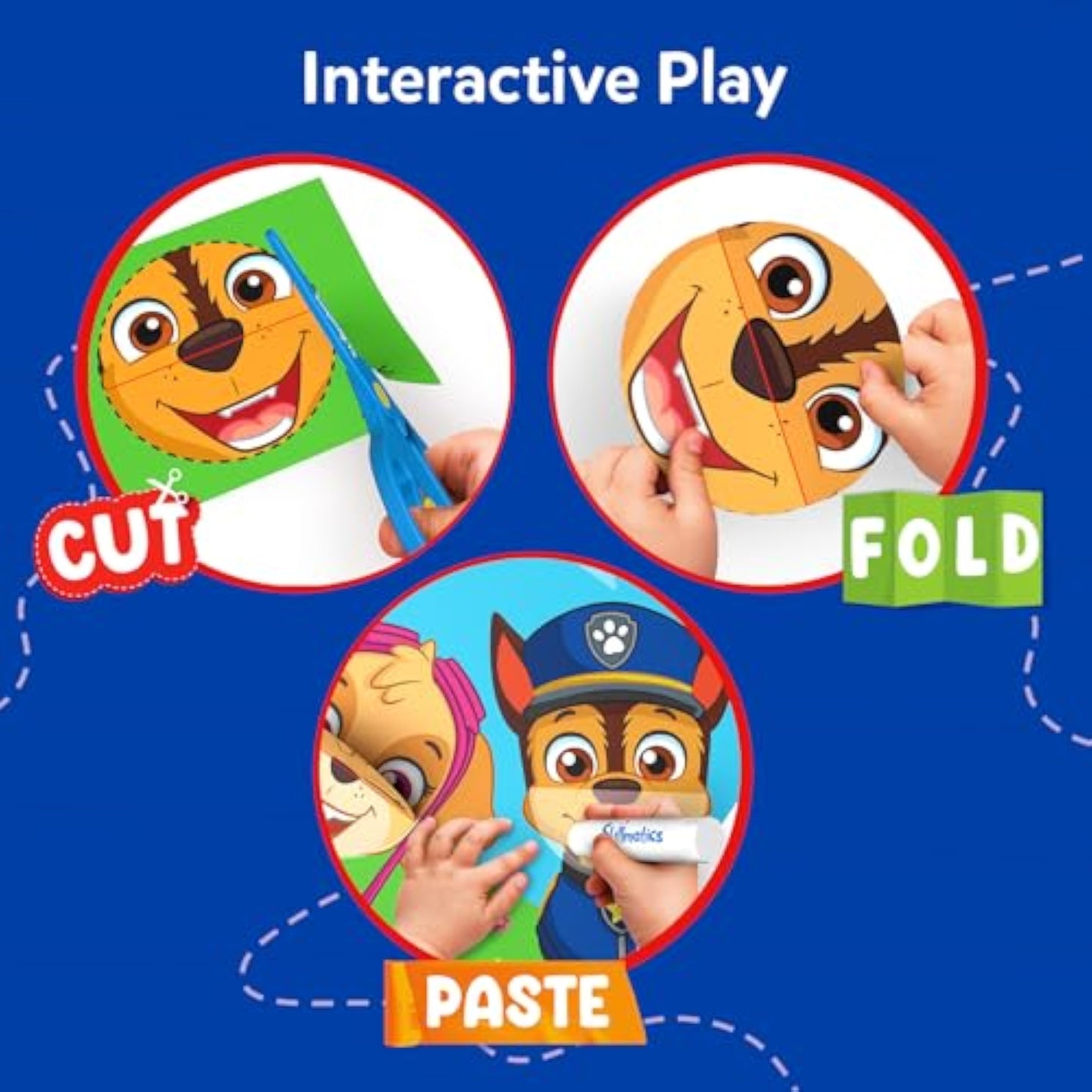 Skillmatics Scissor Skills Activity Book - Snip Snip PAW Patrol, 25 Cutting & Creative Activities for Preschoolers, Fine Motor Skills, Felt Craft Kit, Screen-Free Fun, Gifts for Ages 3, 4, 5, 6, 7 - New