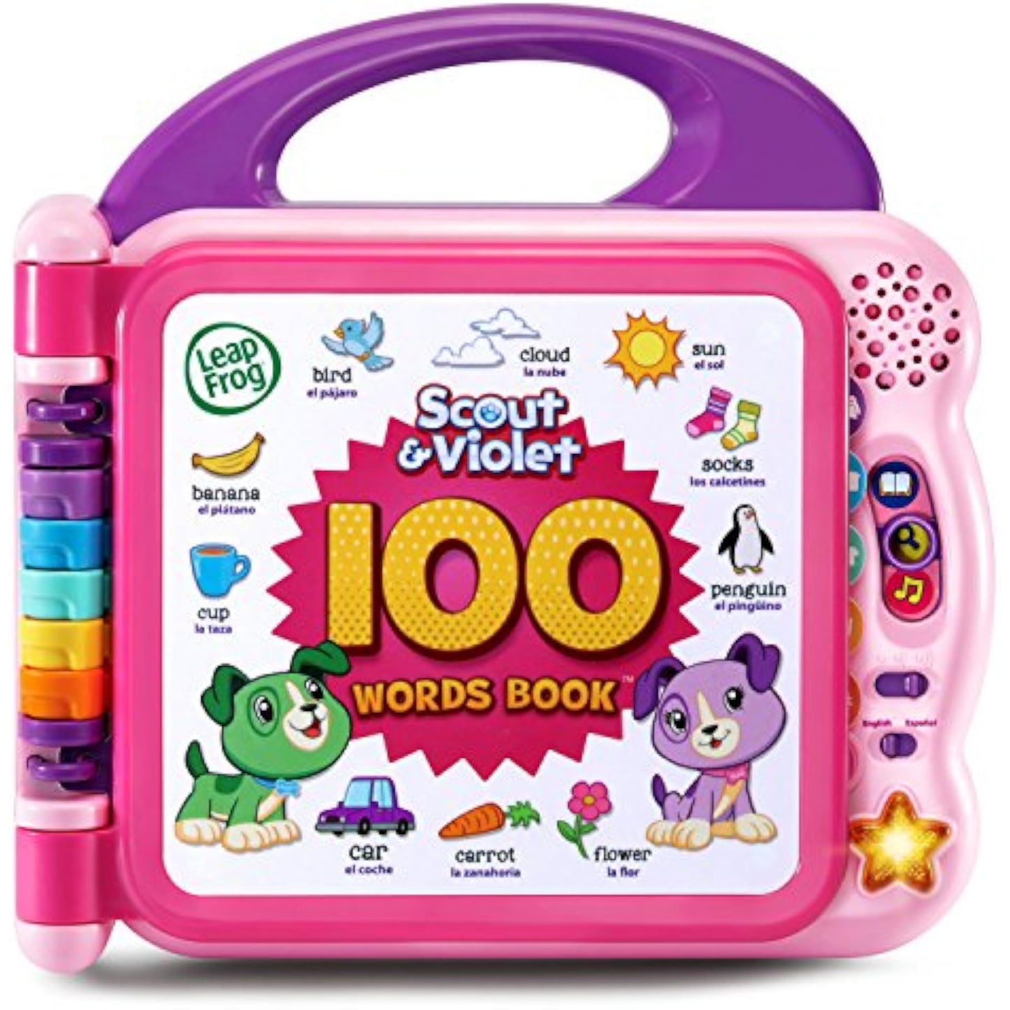 LeapFrog Scout and Violet 100 Words Book, Purple - New