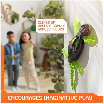 HEX BOTS Crawler Gecko with Official Wall Climber Technology, Rechargeable Remote Control Robot Kids Toy, Prank Toy for Boys & Girls Ages 4+ - New