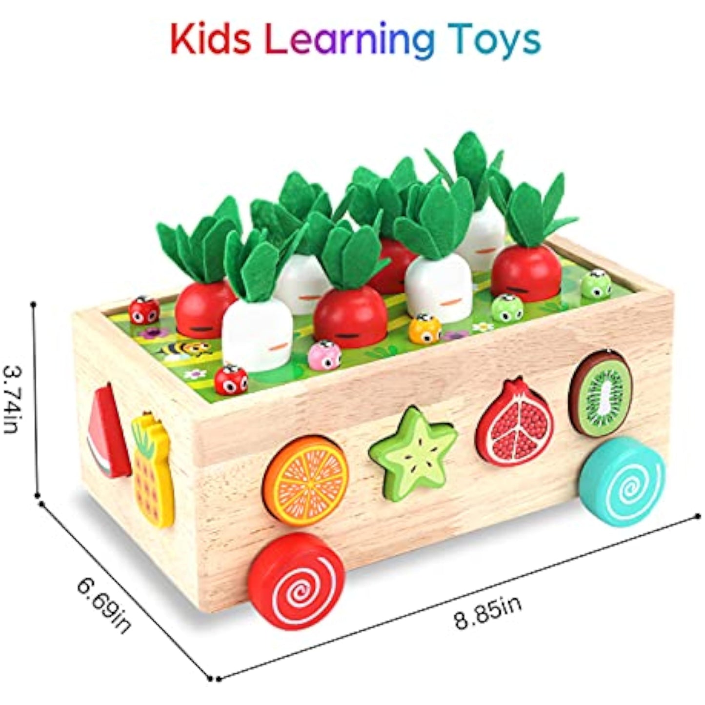 Toddlers Montessori Wooden Educational Toys for Baby Boys Girls Age 1 2 3 Year Old, Shape Sorting Toys 1st One First Birthday Girl Gifts for Kids 1-3, Wood Preschool Learning Fine Motor Skills Game - New