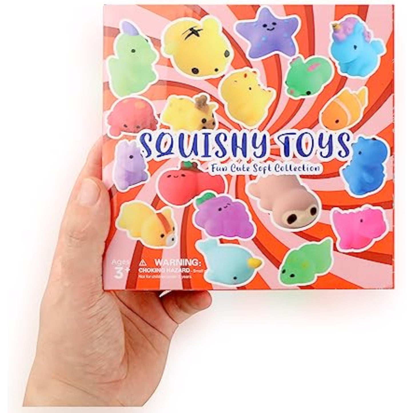nobasco Squishies, 32 Pack Mochi Squishy Toys - Kawaii Cat Squishys Slow Rising Animals - Party Favors, Goodie Bag, Birthday Gifts, Mini Squishies Stress Reliever Toy - New