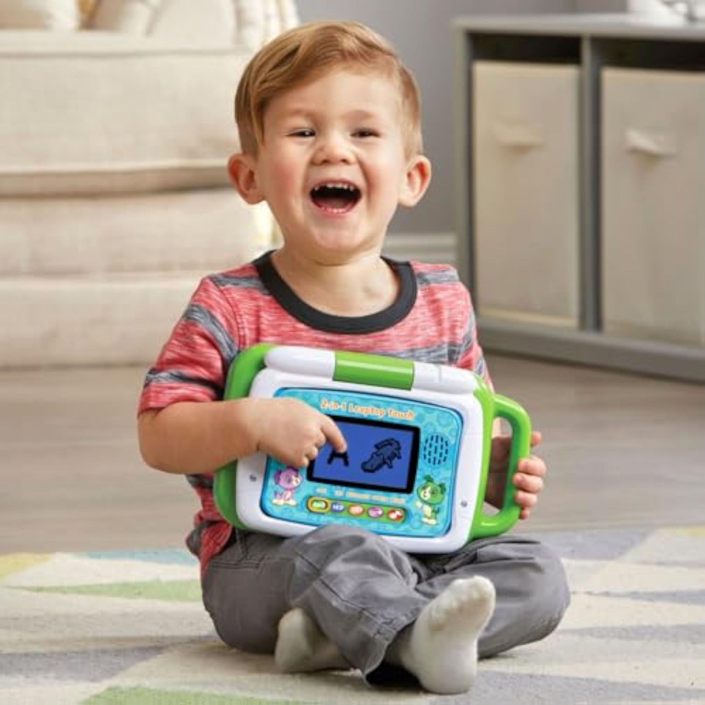 LeapFrog 2-in-1 LeapTop Touch, Green - New