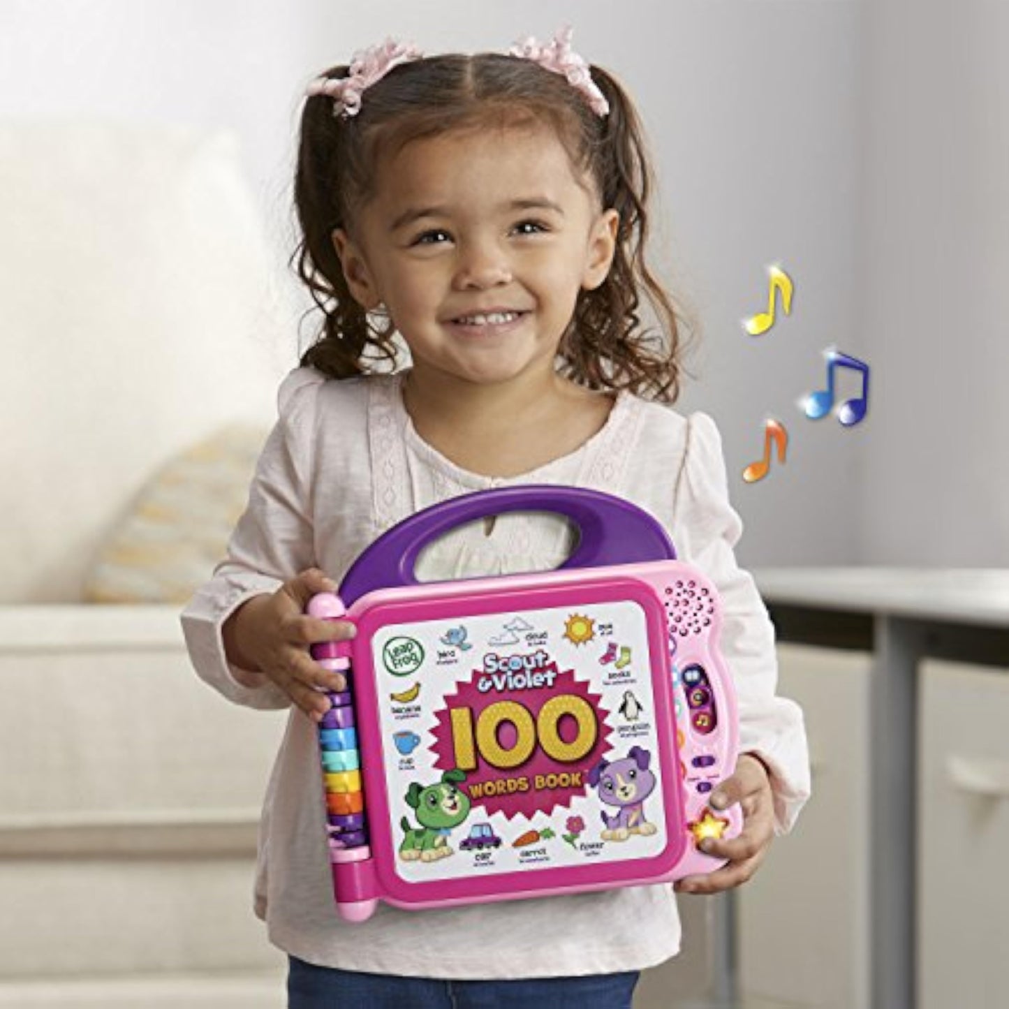 LeapFrog Scout and Violet 100 Words Book, Purple - New