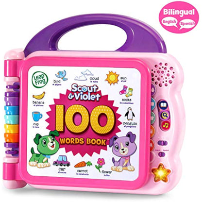 LeapFrog Scout and Violet 100 Words Book, Purple - New
