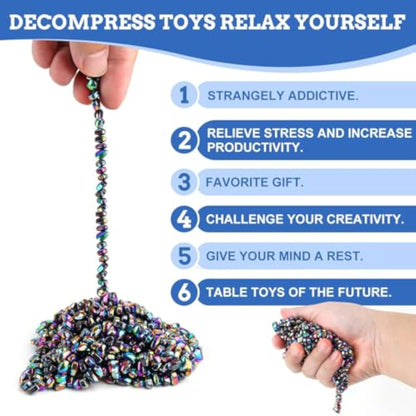 550pcs Putty, Fidget Toys, Fidget Toys Adults ，Sensory Toys，Adults Gifts,Desk Fidgets Toys for Office Stress/Anxiety Relief (550 PCS(Colour)) - New