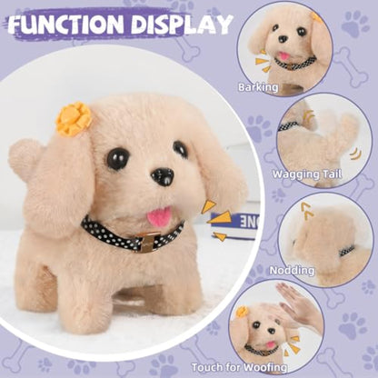 Vanvimen 16 Pcs Robot Dog Toys for Girls, Toys for 3 4 5 6 7 8 Year Old Girls Kids Boys, Realistic Robot Puppy Toddlers Girl Toy for 5-7 6-8, Ideas Birthday Gifts for Girl 3 4 5 6 Year Old - New